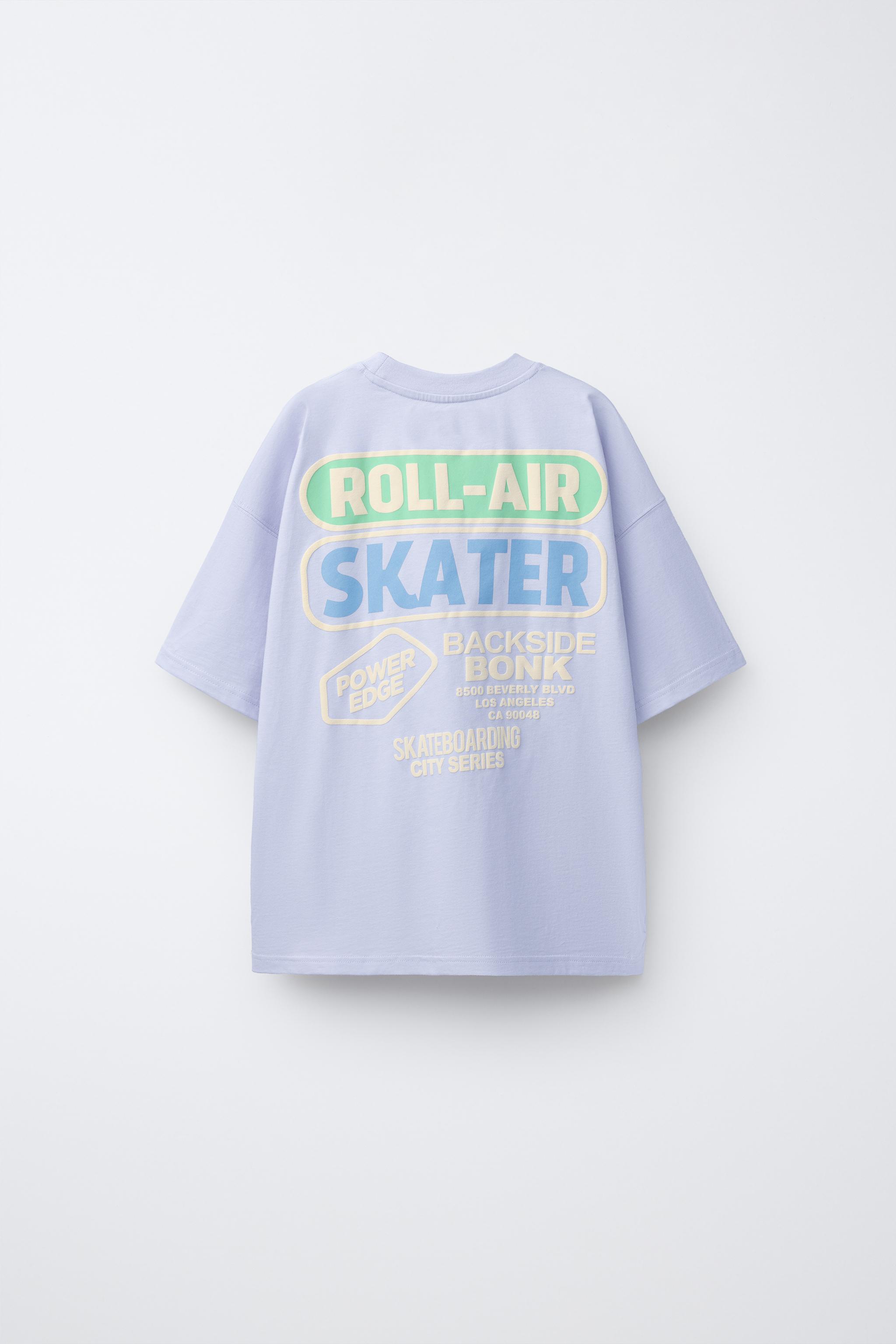 T-SHIRT IMPRIMÉ SKATE EN RELIEF